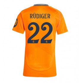 Real Madrid Antonio Rudiger #22 Borta Kläder Dam 2024-25 Kortärmad